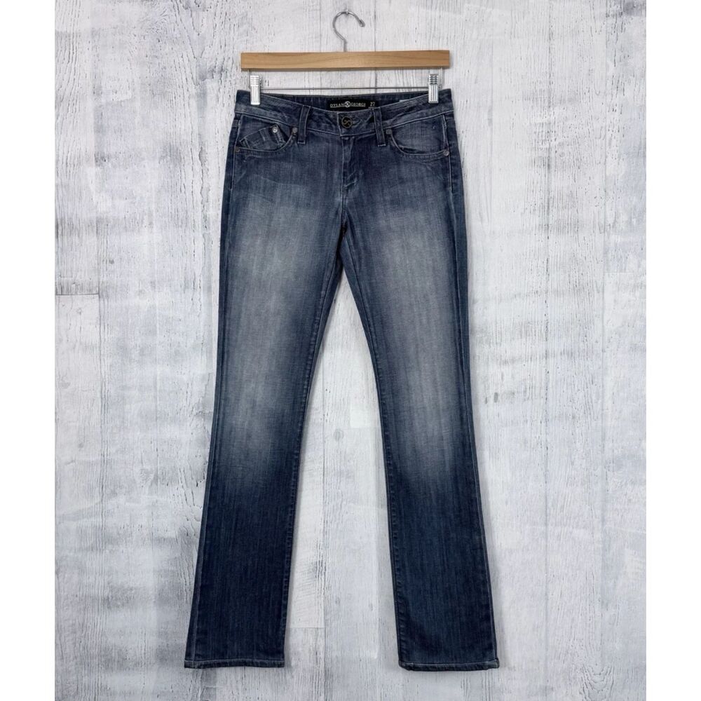 Dylan George Stephanie Straight Leg Low Rise Jeans Women's Sz 27 (Fit 30"x32")